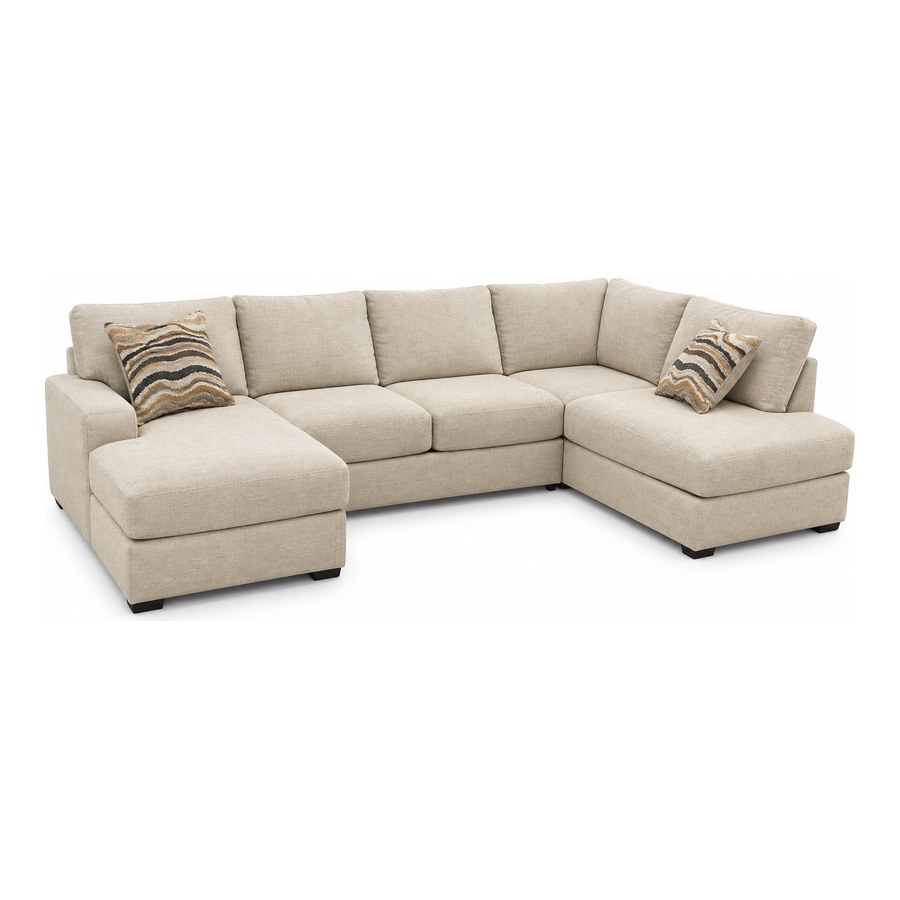 Cream Fabric Sectional