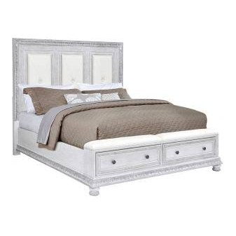 White Storage Bed